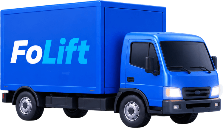 Folift delivery truck